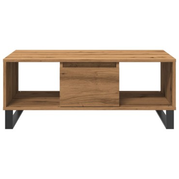 vidaXL Τραπεζάκι Σαλονιού Αρτισιανή Δρυς 90x50x36,5cm Επεξεργασμ. Ξύλο 1 τεμ.