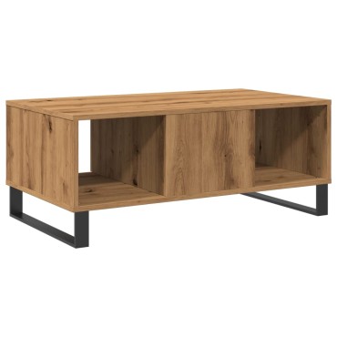 vidaXL Τραπεζάκι Σαλονιού Αρτισιανή Δρυς 90x50x36,5cm Επεξεργασμ. Ξύλο 1 τεμ.