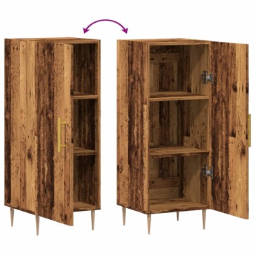 vidaXL Ντουλάπι Όψη Παλαιού Ξύλου 34,5x34x90cm από Επεξεργασμένο Ξύλο 1 τεμ.
