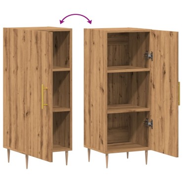vidaXL Ντουλάπι Αρτισιανή Δρυς 34,5x34x90cm Επεξεργασμένο Ξύλο 1 τεμ.
