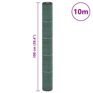 vidaXL Μεμβράνη Εδαφοκάλυψης Πράσινη 1x10 μ. από Πολυπροπυλένιο