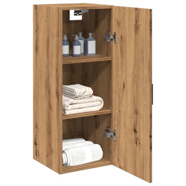 vidaXL Ντουλάπι Τοίχου Αρτισιανή Δρυς 34,5x34x90cm από Επεξεργ. Ξύλο 1 τεμ.