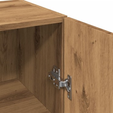 vidaXL Ντουλάπι Τοίχου Αρτισιανή Δρυς 34,5x34x90cm από Επεξεργ. Ξύλο 1 τεμ.