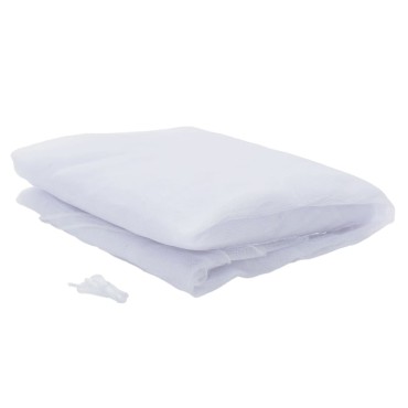 vidaXL Κουνουπιέρα για κρεβάτι 220 Δίχτυ Λευκό 56x56x220 εκ.