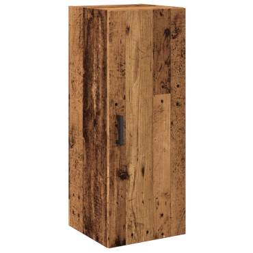 vidaXL Ντουλάπι Τοίχου Όψη Παλαιού Ξύλου 34,5x34x90cm Επεξ. Ξύλο 1 τεμ.