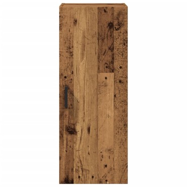 vidaXL Ντουλάπι Τοίχου Όψη Παλαιού Ξύλου 34,5x34x90cm Επεξ. Ξύλο 1 τεμ.