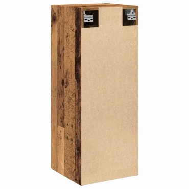 vidaXL Ντουλάπι Τοίχου Όψη Παλαιού Ξύλου 34,5x34x90cm Επεξ. Ξύλο 1 τεμ.