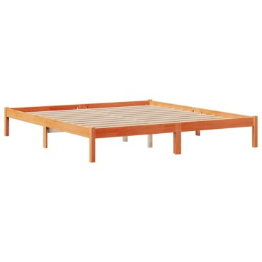 vidaXL Κρεβάτι Βιβλιοθήκη Χωρίς Στρώμα 180x200 εκ Μασίφ Ξύλο Πεύκου
