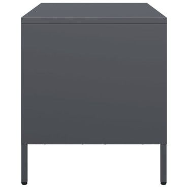 vidaXL Έπιπλο Τηλεόρασης Ανθρακί 68x39x43,5cm Ατσάλι Ψυχρής Έλασης