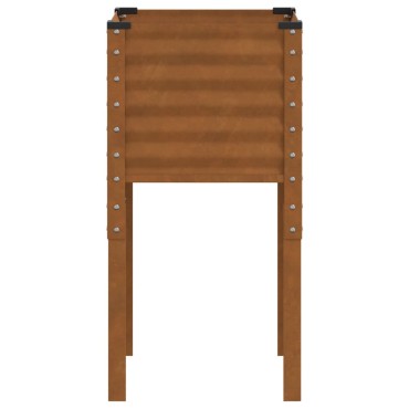 vidaXL Ζαρντινιέρα 45x45x88 εκ. Ατσάλι Σκληρυθέν στον Αέρα