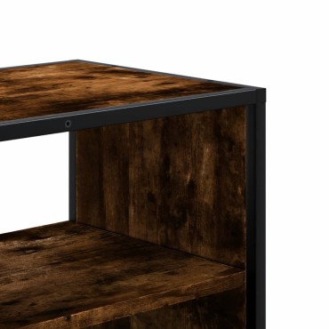 vidaXL Έπιπλο Τηλεόρασης Καπνιστή Δρυς 100x31x39,5cm Επεξ.Ξύλο/Μέταλλο