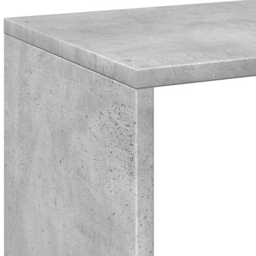 vidaXL Βιβλιοθήκη/Διαχωριστικό Χώρου Γκρι 69,5x29x103,5cm Επεξ. Ξύλο 1 τεμ.