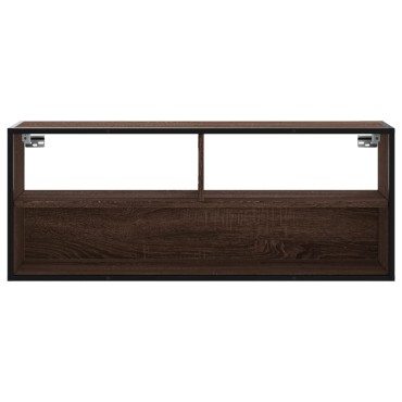 vidaXL Έπιπλο Τηλεόρασης Καφέ Δρυς 100x31x39,5cm Επεξεργασμένο Ξύλο