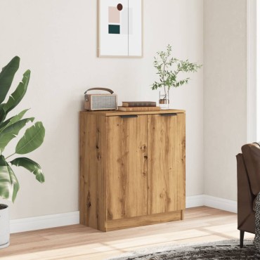 vidaXL Μπουφές Αρτισιανή Δρυς 60x30x70cm από Επεξεργασμένο Ξύλο 1 τεμ.