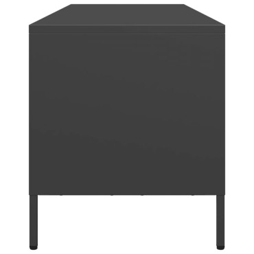 vidaXL Έπιπλο Τηλεόρασης Μαύρο 135x39x43,5cm Ατσάλι Ψυχρής Έλασης