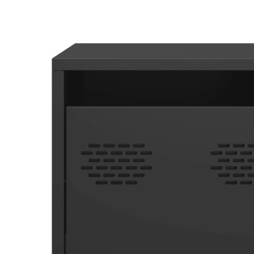 vidaXL Έπιπλο Τηλεόρασης Μαύρο 135x39x43,5cm Ατσάλι Ψυχρής Έλασης