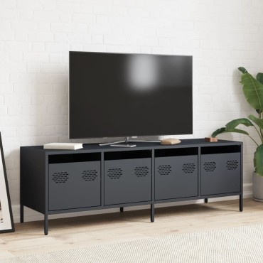 vidaXL Έπιπλο Τηλεόρασης Ανθρακί 135x39x43,5cm Ατσάλι Ψυχρής Έλασης