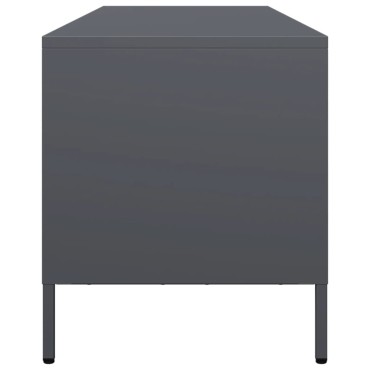 vidaXL Έπιπλο Τηλεόρασης Ανθρακί 135x39x43,5cm Ατσάλι Ψυχρής Έλασης