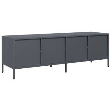 vidaXL Έπιπλο Τηλεόρασης Ανθρακί 135x39x43,5cm Ατσάλι Ψυχρής Έλασης