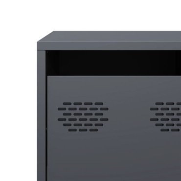 vidaXL Έπιπλο Τηλεόρασης Ανθρακί 135x39x43,5cm Ατσάλι Ψυχρής Έλασης