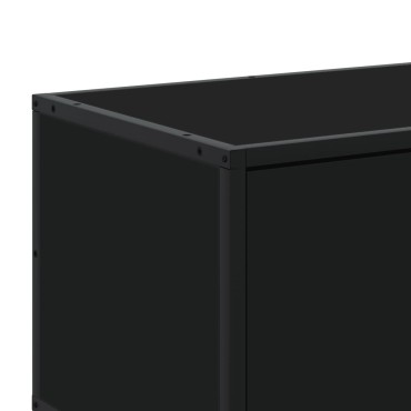 vidaXL Έπιπλο Τηλεόρασης Μαύρο 210x35x41cm Επεξεργασμένο Ξύλο
