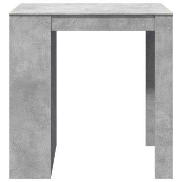 vidaXL Τραπέζι Μπαρ Γκρι Σκυροδέματος 102x70x103,5cm Επεξεργ. Ξύλο 1 τεμ.