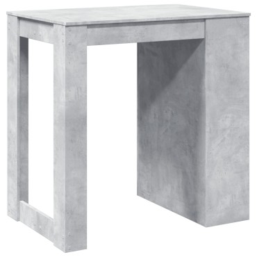 vidaXL Τραπέζι Μπαρ Γκρι Σκυροδέματος 102x70x103,5cm Επεξεργ. Ξύλο 1 τεμ.