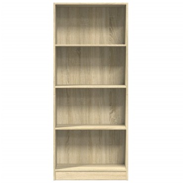 vidaXL Βιβλιοθήκη Sonoma Δρυς 60x24x143cm από Επεξεργασμένο Ξύλο 1 τεμ.