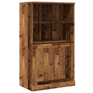 vidaXL Ντουλάπι Όψη Παλαιού Ξύλου 60x35,5x103,5cm Επεξ. Ξύλο 1 τεμ.