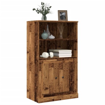 vidaXL Ντουλάπι Όψη Παλαιού Ξύλου 60x35,5x103,5cm Επεξ. Ξύλο 1 τεμ.