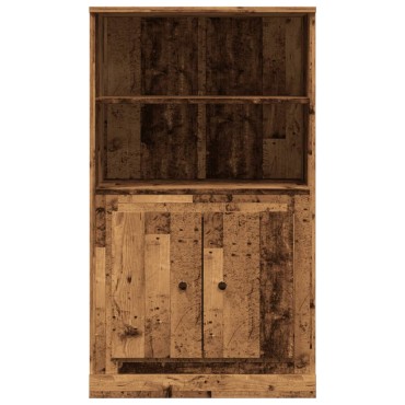 vidaXL Ντουλάπι Όψη Παλαιού Ξύλου 60x35,5x103,5cm Επεξ. Ξύλο 1 τεμ.