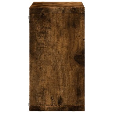 vidaXL Ντουλάπι Τοίχου Καπνιστή Δρυς 60x16x30cm Επεξεργασμένο Ξύλο 1 τεμ.