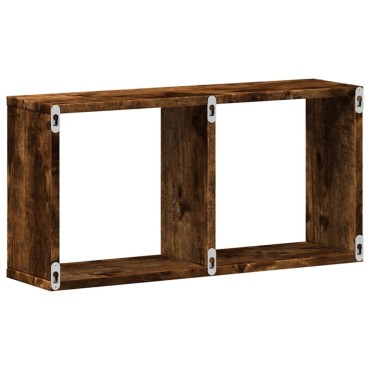 vidaXL Ντουλάπι Τοίχου Καπνιστή Δρυς 60x16x30cm Επεξεργασμένο Ξύλο 1 τεμ.
