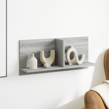 vidaXL Ντουλάπι Τοίχου Γκρι Sonoma 70x16,5x30cm Επεξεργασμένο Ξύλο 1 τεμ.