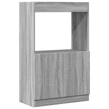 vidaXL Ντουλάπι Γκρι Sonoma 63x33x100cm από Επεξεργασμένο Ξύλο 1 τεμ.