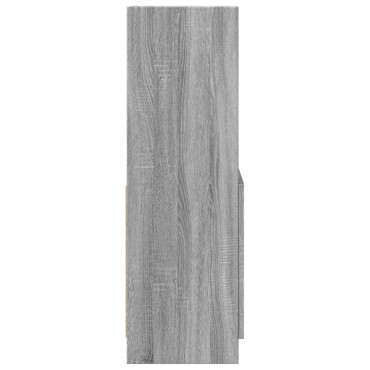 vidaXL Ντουλάπι Γκρι Sonoma 63x33x100cm από Επεξεργασμένο Ξύλο 1 τεμ.