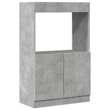 vidaXL Ντουλάπι Γκρι Σκυρ. 63x33x100cm από Επεξεργασμένο Ξύλο 1 τεμ.