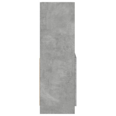 vidaXL Ντουλάπι Γκρι Σκυρ. 63x33x100cm από Επεξεργασμένο Ξύλο 1 τεμ.
