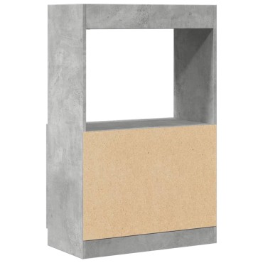 vidaXL Ντουλάπι Γκρι Σκυρ. 63x33x100cm από Επεξεργασμένο Ξύλο 1 τεμ.
