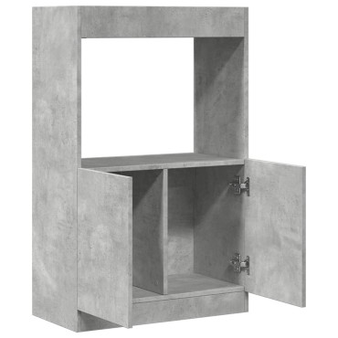 vidaXL Ντουλάπι Γκρι Σκυρ. 63x33x100cm από Επεξεργασμένο Ξύλο 1 τεμ.