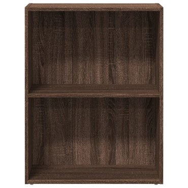 vidaXL Βιβλιοθήκη Καφέ Δρυς 60x30x77cm από Επεξεργασμένο Ξύλο 1 τεμ.