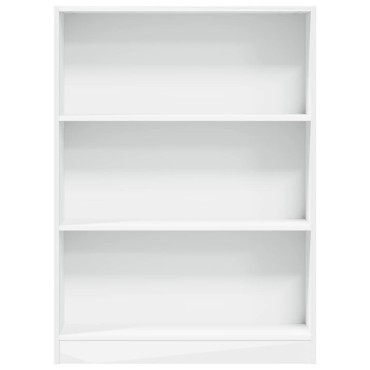vidaXL Βιβλιοθήκη Λευκή 80x24x109cm από Επεξεργασμένο Ξύλο 1 τεμ.