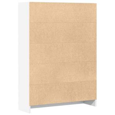 vidaXL Βιβλιοθήκη Λευκή 80x24x109cm από Επεξεργασμένο Ξύλο 1 τεμ.