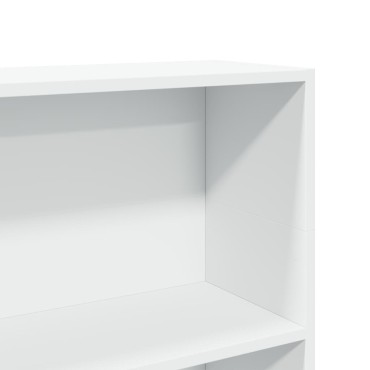 vidaXL Βιβλιοθήκη Λευκή 80x24x109cm από Επεξεργασμένο Ξύλο 1 τεμ.