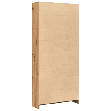 vidaXL Βιβλιοθήκη Αρτισιανή Δρυς 80x24x176cm από Επεξεργασμένο Ξύλο 1 τεμ.