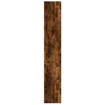 vidaXL Βιβλιοθήκη Καπνιστή Δρυς 60x24x143cm από Επεξεργασμένο Ξύλο 1 τεμ.
