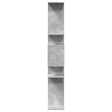vidaXL Βιβλιοθήκη Γκρι Σκυροδέματος 92x29x188cm Επεξεργασμένο Ξύλο 1 τεμ.