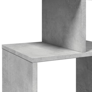 vidaXL Βιβλιοθήκη Γκρι Σκυροδέματος 92x29x188cm Επεξεργασμένο Ξύλο 1 τεμ.