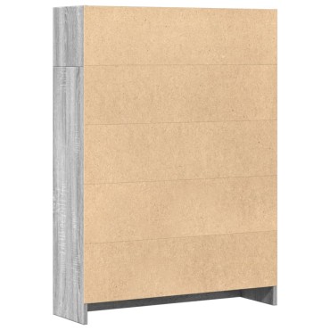 vidaXL Βιβλιοθήκη Γκρι Sonoma 80x24x109cm από Επεξεργ. Ξύλο 1 τεμ.