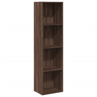 vidaXL Βιβλιοθήκη Καφέ Δρυς 40x30x152cm από Επεξεργασμένο Ξύλο 1 τεμ.